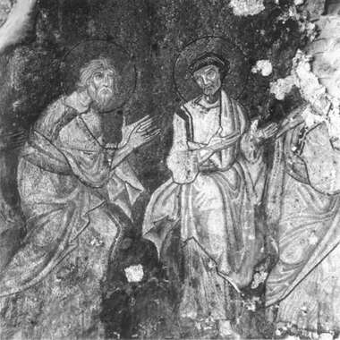 Апп. Андрей и Лука. Конец XI — начало XII вв. Церковь св. Георгия (Ротонда), Салоники, Греция