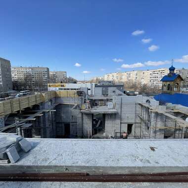 Строительство храма Двенадцати Апостолов