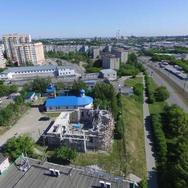Съемка Храма Апостола Андрея Первозванного и Храма Двенадцати апостолов с квадрокоптера